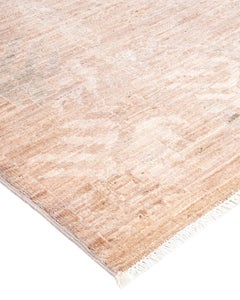 One-of-a-kind Hand Knotted Overdyed Vibrance Brown Area Rug