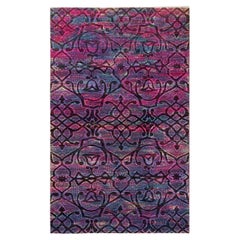 One-of-a-kind Hand Knotted Overdyed Vibrance Pink Area Rug