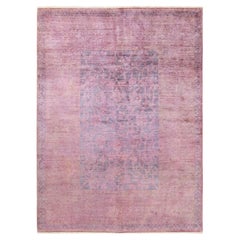 One-of-a-kind Hand Knotted Overdyed Vibrance Pink Area Rug