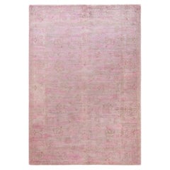 One-of-a-Kind Hand Knotted Overdyed Vibrance Pink Area Rug