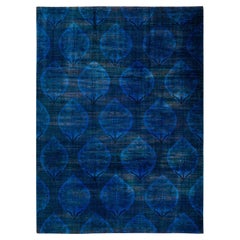 One-Of-A-Kind Hand Knotted Overdyed Vibrance Purple Area Rug 8
 4" x 11
 3"