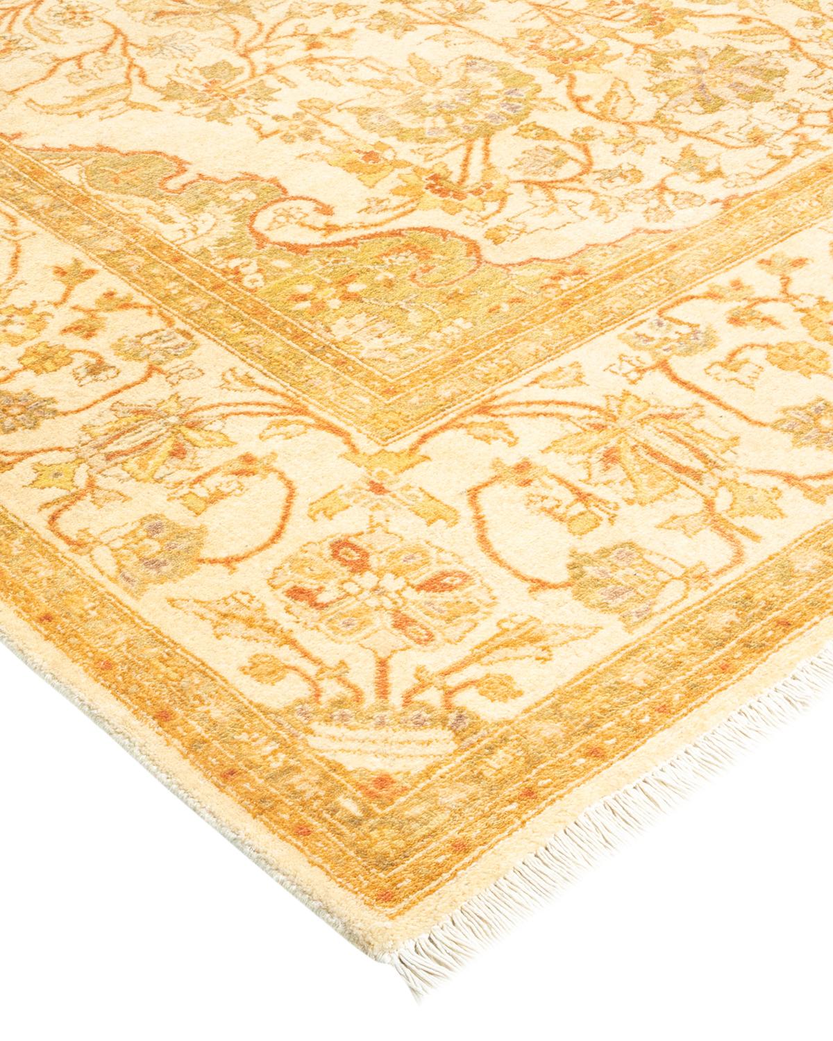 With understated palettes and allover designs, the rugs in the Mogul Collection will bring timeless sophistication to any room. Influenced by a spectrum of Turkish, Indian, and Persian designs, the artisans who handweave these wool rugs imbue