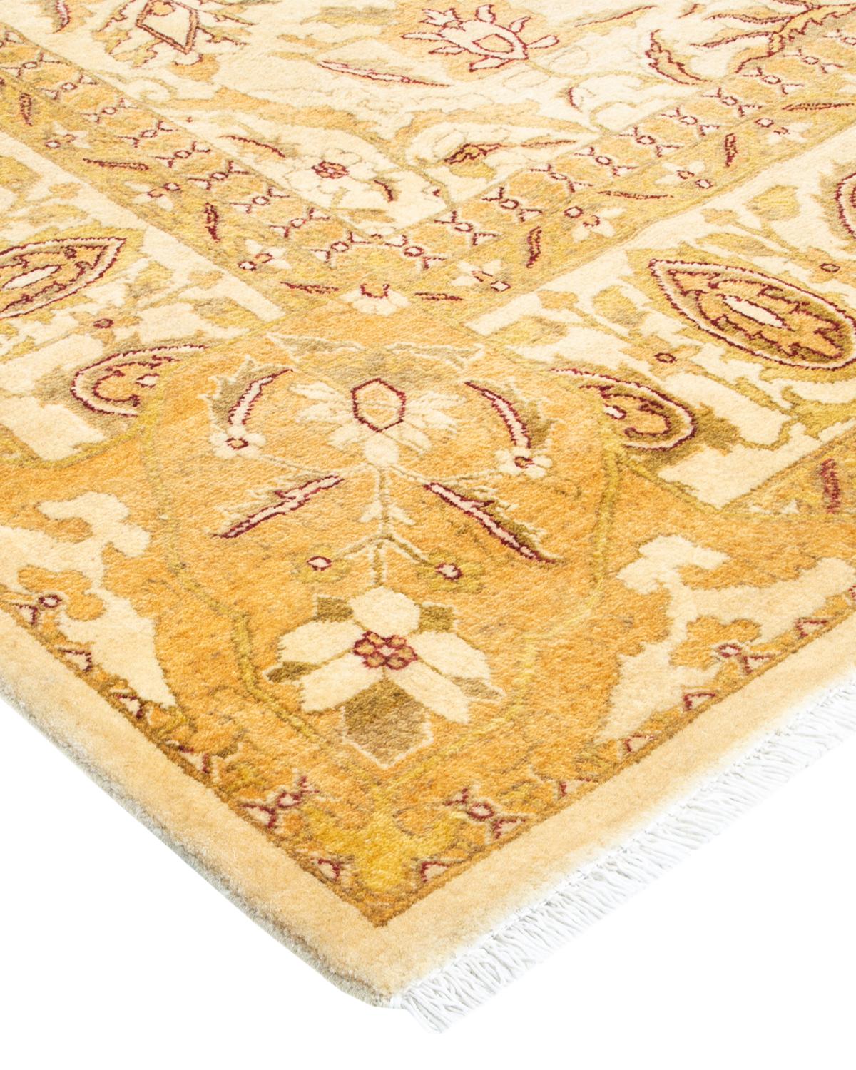 With understated palettes and allover designs, the rugs in the Mogul Collection will bring timeless sophistication to any room. Influenced by a spectrum of Turkish, Indian, and Persian designs, the artisans who handweave these wool rugs imbue