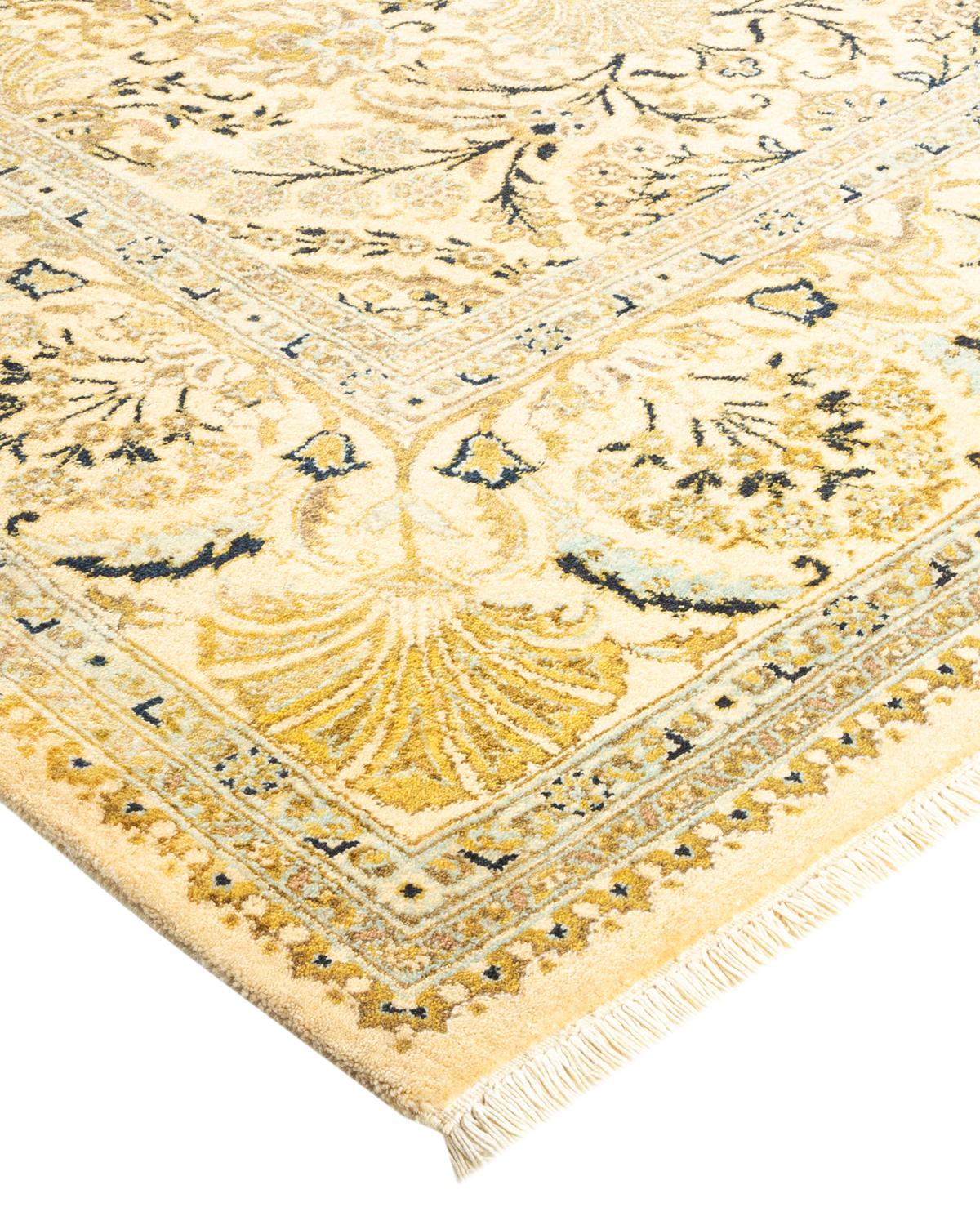 Las alfombras de la colección Mogul, con sus colores discretos y sus diseños en toda la superficie, aportarán una sofisticación atemporal a cualquier habitación. Influenciadas por un espectro de diseños turcos, indios y persas, los artesanos que