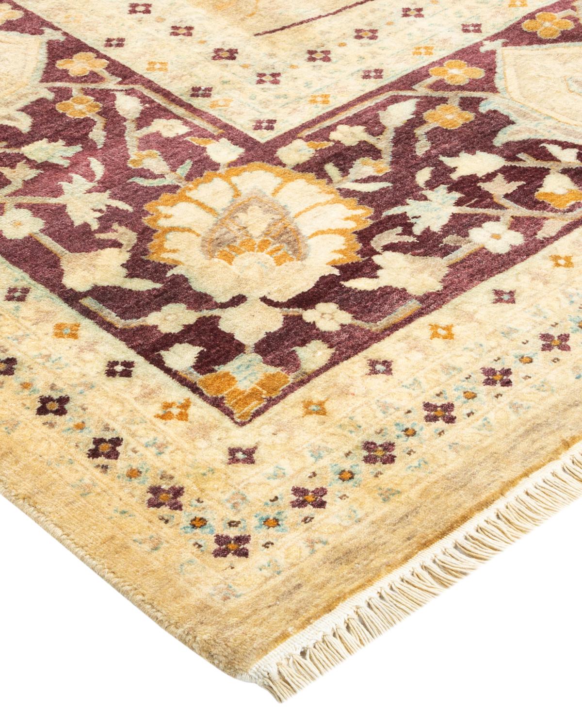 With understated palettes and allover designs, the rugs in the Mogul Collection will bring timeless sophistication to any room. Influenced by a spectrum of Turkish, Indian, and Persian designs, the artisans who handweave these wool rugs imbue