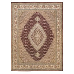 One-of-a-kind Hand Knotted Traditional Floral Mogul Re Area Rug