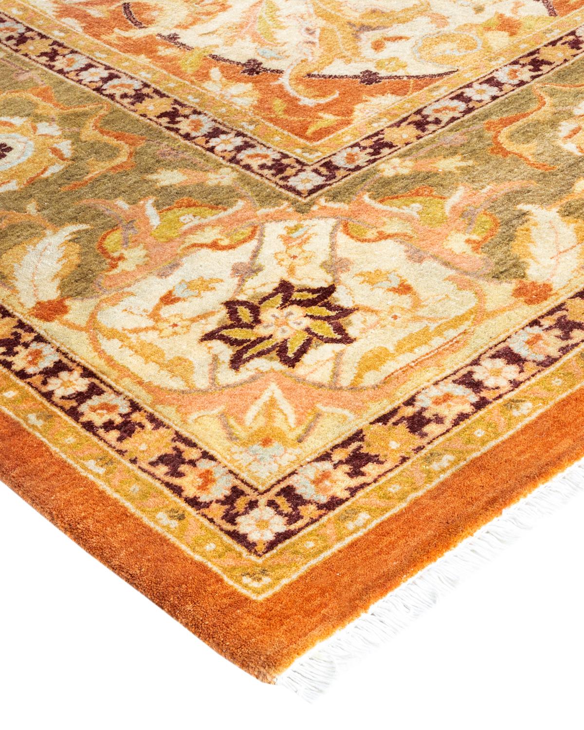 With understated palettes and allover designs, the rugs in the Mogul Collection will bring timeless sophistication to any room. Influenced by a spectrum of Turkish, Indian, and Persian designs, the artisans who handweave these wool rugs imbue