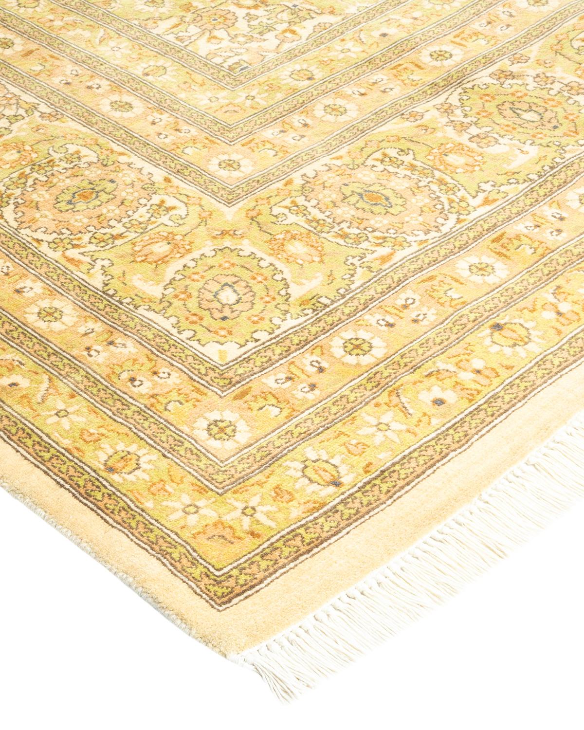 With understated palettes and allover designs, the rugs in the Mogul Collection will bring timeless sophistication to any room. Influenced by a spectrum of Turkish, Indian, and Persian designs, the artisans who handweave these wool rugs imbue
