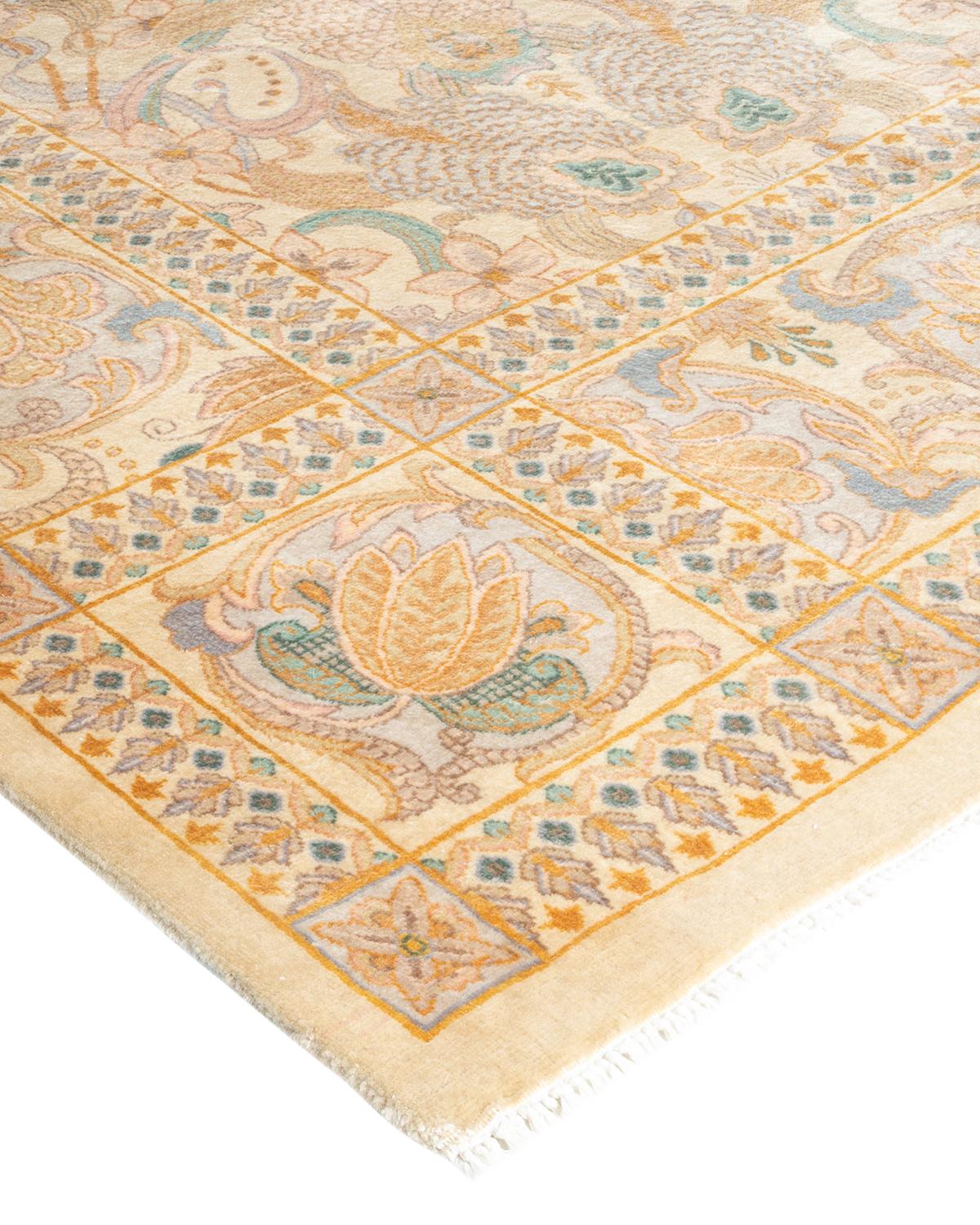 With understated palettes and allover designs, the rugs in the Mogul Collection will bring timeless sophistication to any room. Influenced by a spectrum of Turkish, Indian, and Persian designs, the artisans who handweave these wool rugs imbue