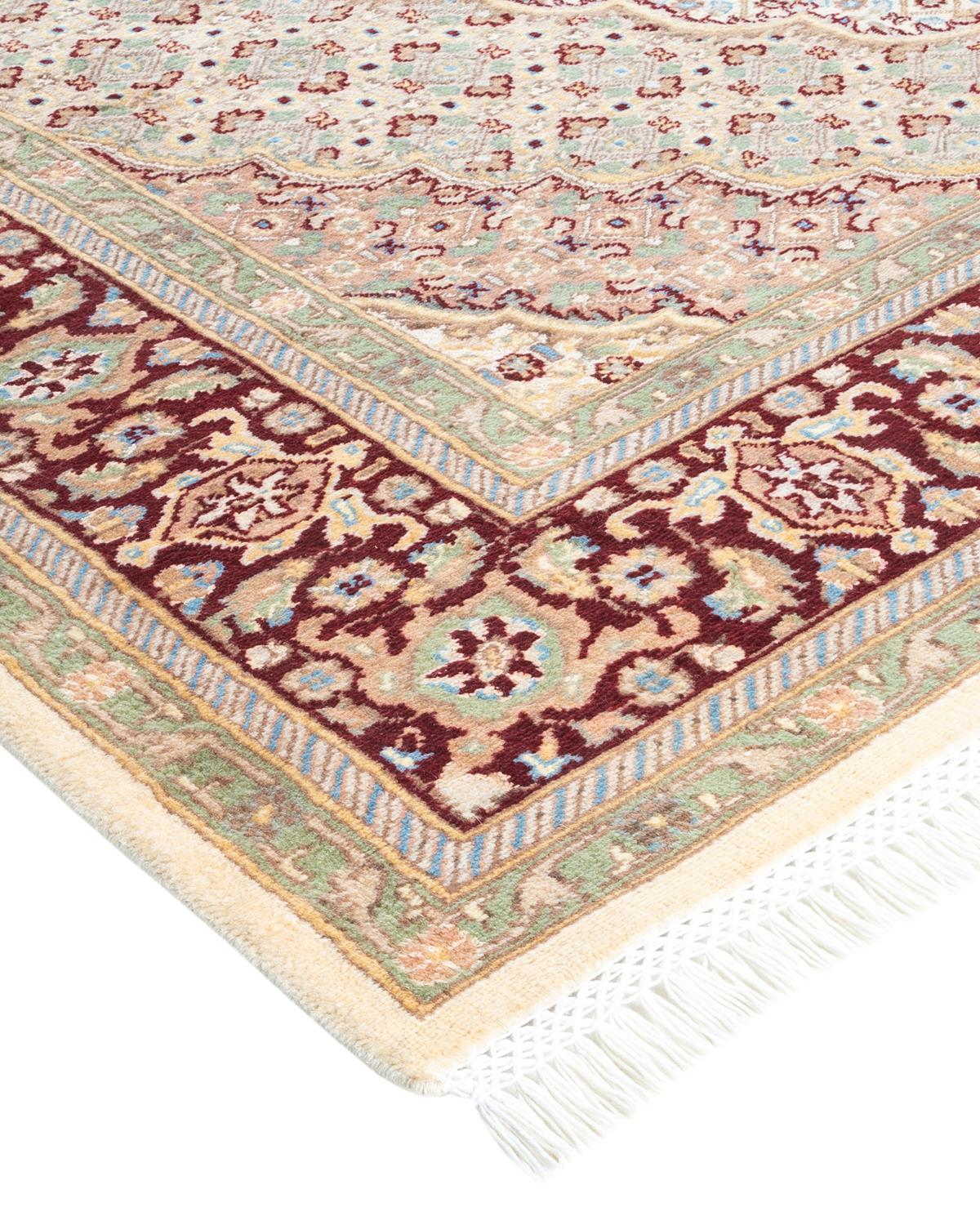 With understated palettes and allover designs, the rugs in the Mogul Collection will bring timeless sophistication to any room. Influenced by a spectrum of Turkish, Indian, and Persian designs, the artisans who handweave these wool rugs imbue