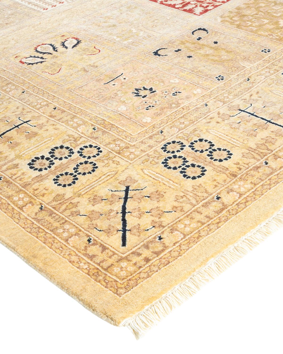With understated palettes and allover designs, the rugs in the Mogul Collection will bring timeless sophistication to any room. Influenced by a spectrum of Turkish, Indian, and Persian designs, the artisans who handweave these wool rugs imbue