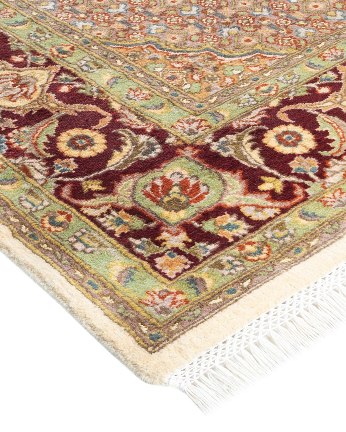 With understated palettes and allover designs, the rugs in the Mogul Collection will bring timeless sophistication to any room. Influenced by a spectrum of Turkish, Indian, and Persian designs, the artisans who handweave these wool rugs imbue