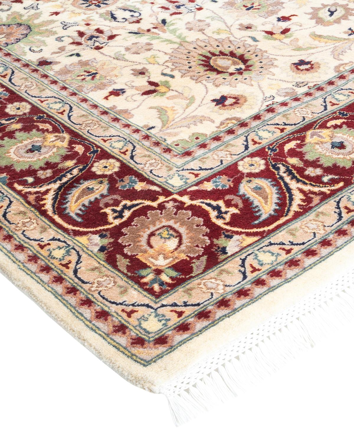 With understated palettes and allover designs, the rugs in the Mogul Collection will bring timeless sophistication to any room. Influenced by a spectrum of Turkish, Indian, and Persian designs, the artisans who handweave these wool rugs imbue