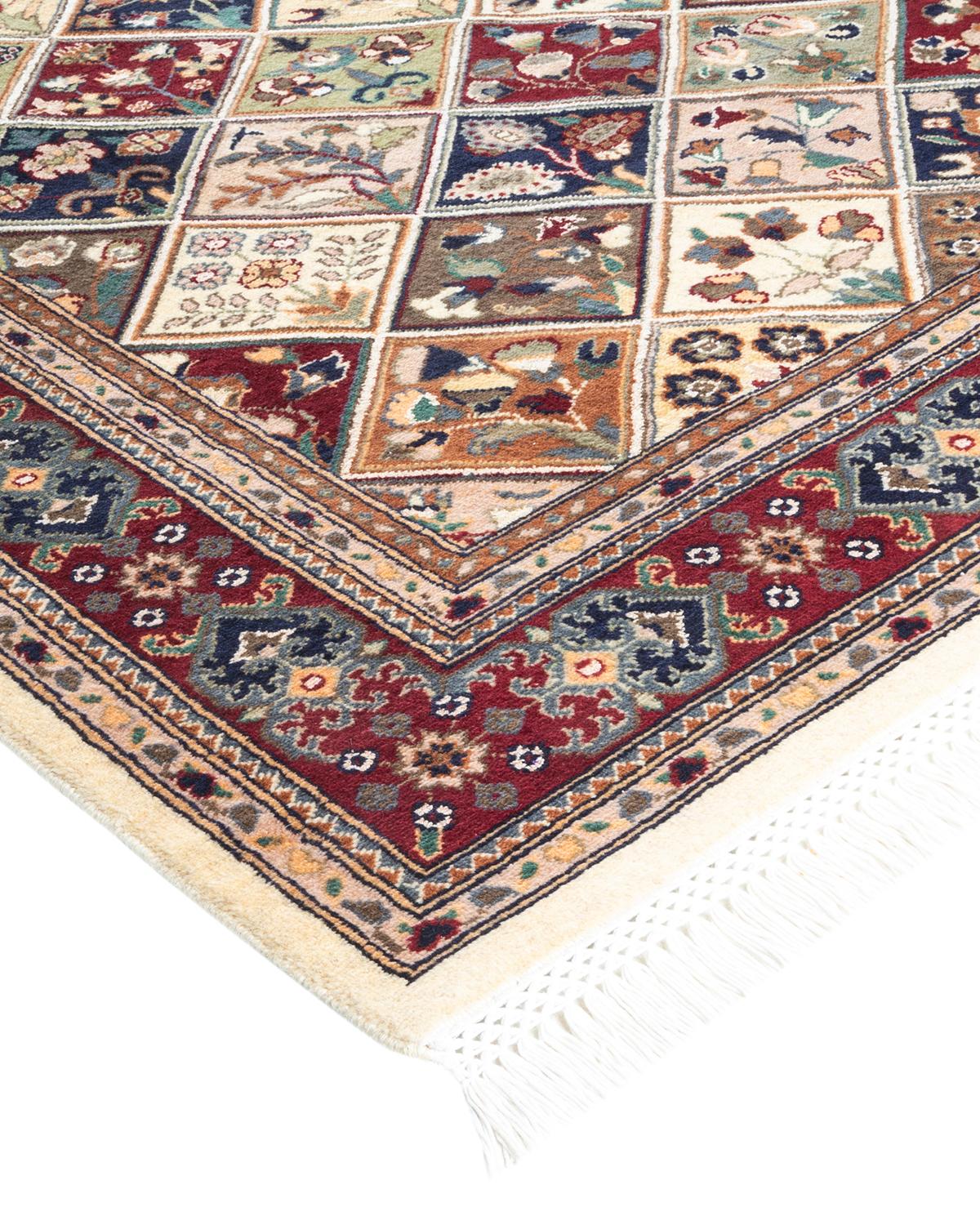 Las alfombras de la colección Mogul, con sus colores discretos y sus diseños en toda la superficie, aportarán una sofisticación atemporal a cualquier habitación. Influenciadas por un espectro de diseños turcos, indios y persas, los artesanos que