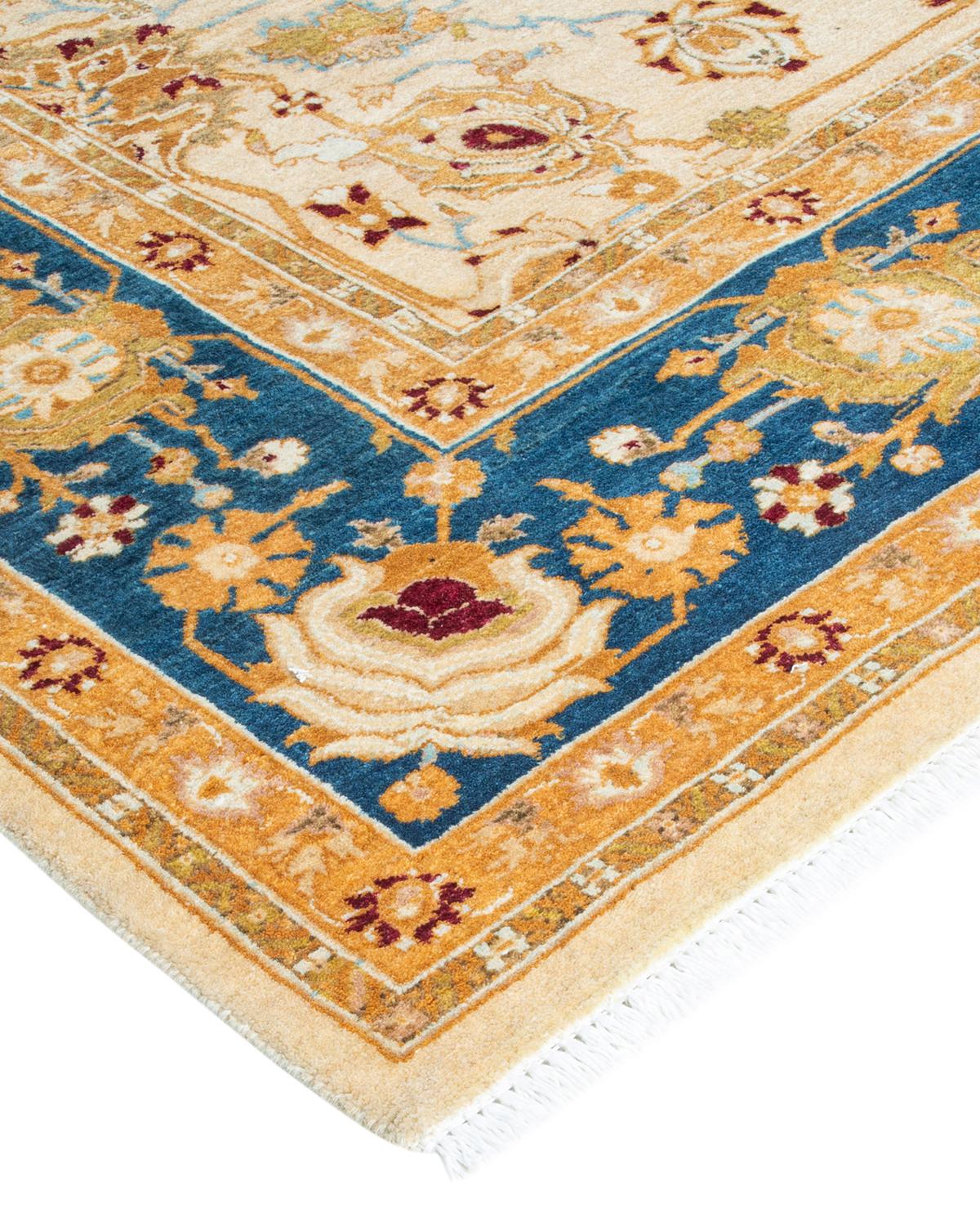 With understated palettes and allover designs, the rugs in the Mogul Collection will bring timeless sophistication to any room. Influenced by a spectrum of Turkish, Indian, and Persian designs, the artisans who handweave these wool rugs imbue