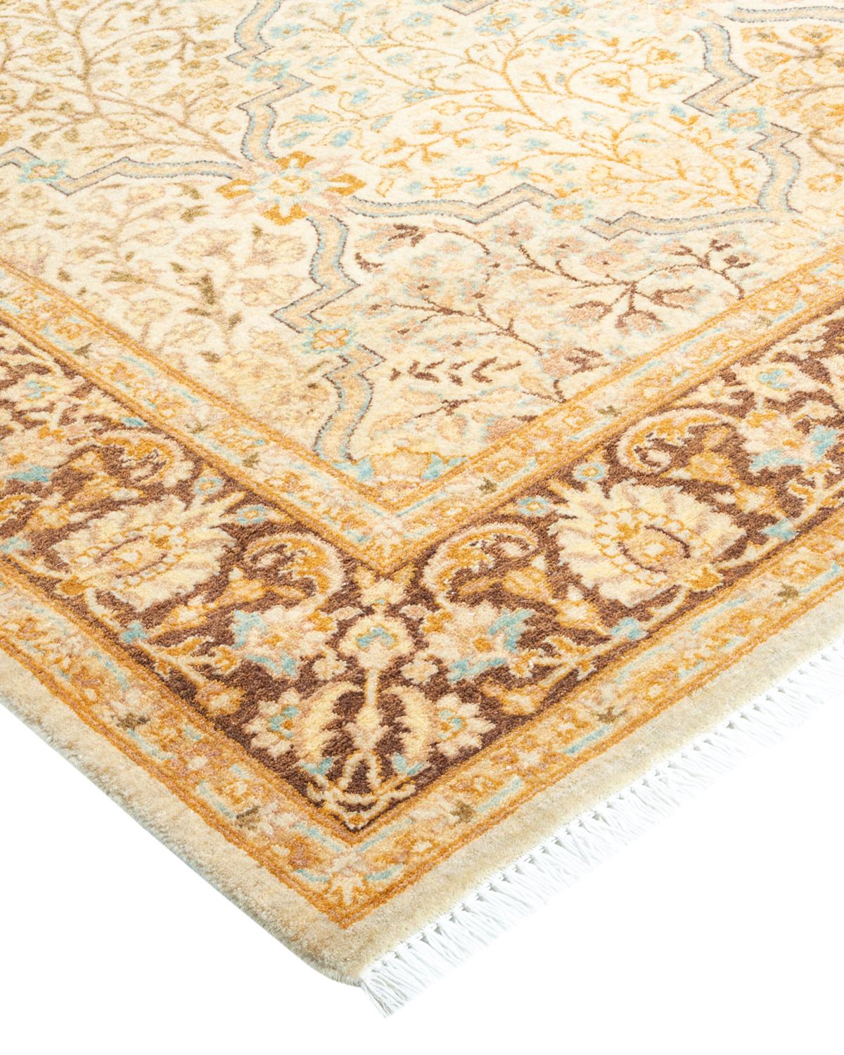 With understated palettes and allover designs, the rugs in the Mogul Collection will bring timeless sophistication to any room. Influenced by a spectrum of Turkish, Indian, and Persian designs, the artisans who handweave these wool rugs imbue