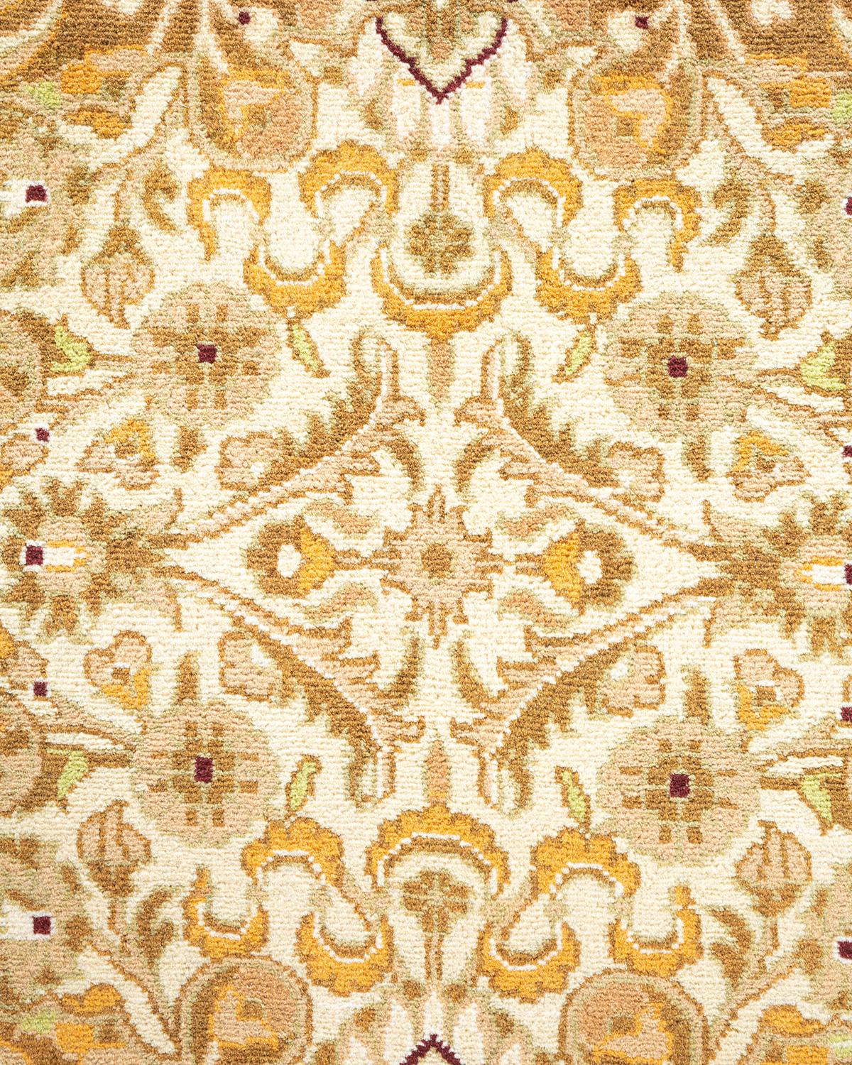 Pakistanais Tapis traditionnel oriental Mogul Ivory, unique en son genre, nou  la main. en vente
