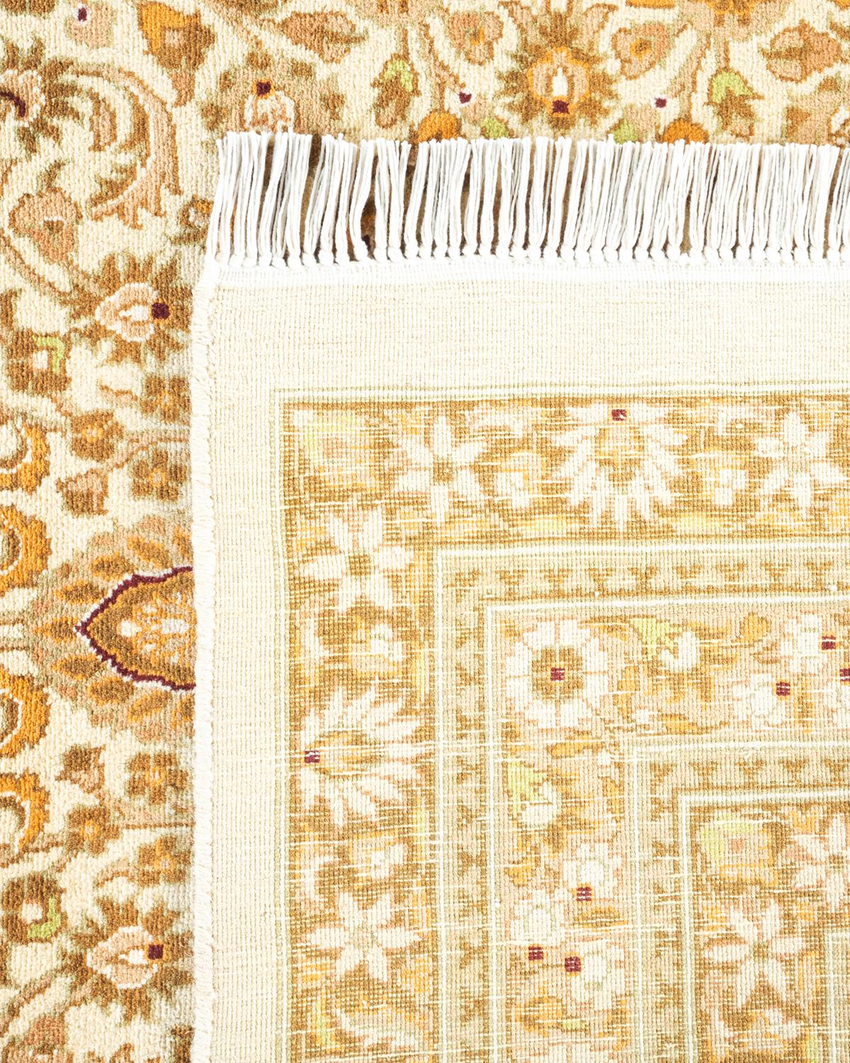 XXIe siècle et contemporain Tapis traditionnel oriental Mogul Ivory, unique en son genre, nou  la main. en vente