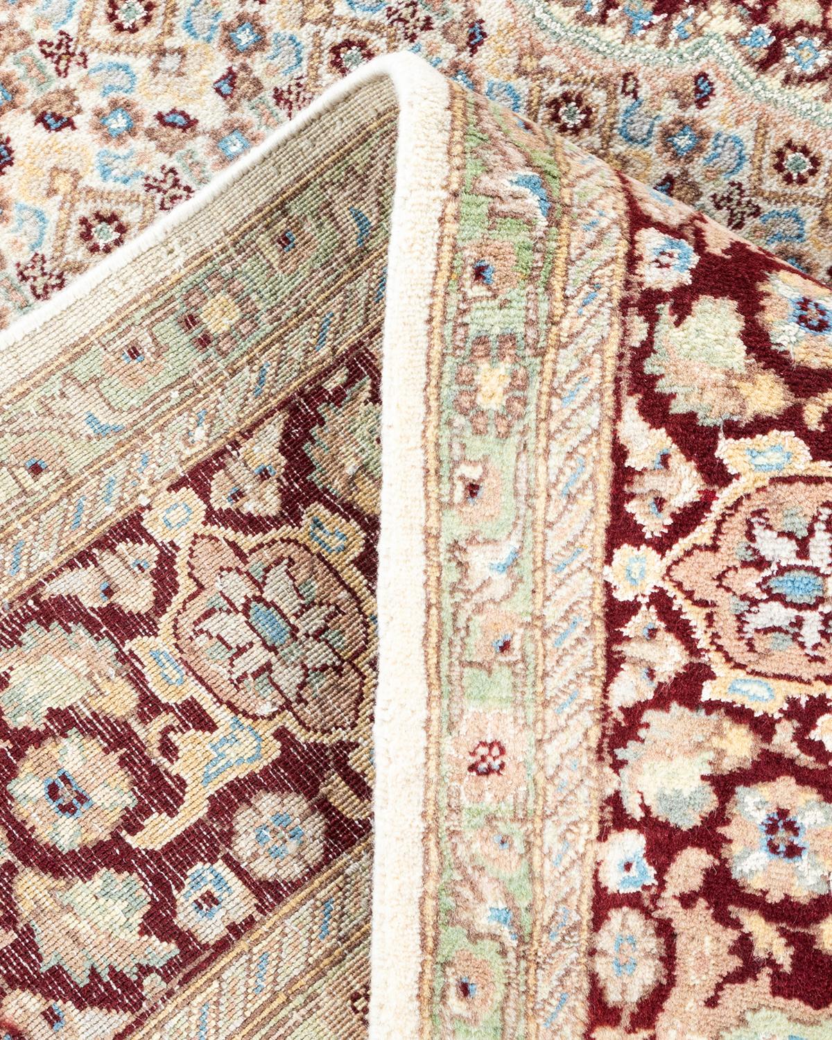 Laine Tapis traditionnel oriental Mogul Ivory, unique en son genre, nou  la main. en vente