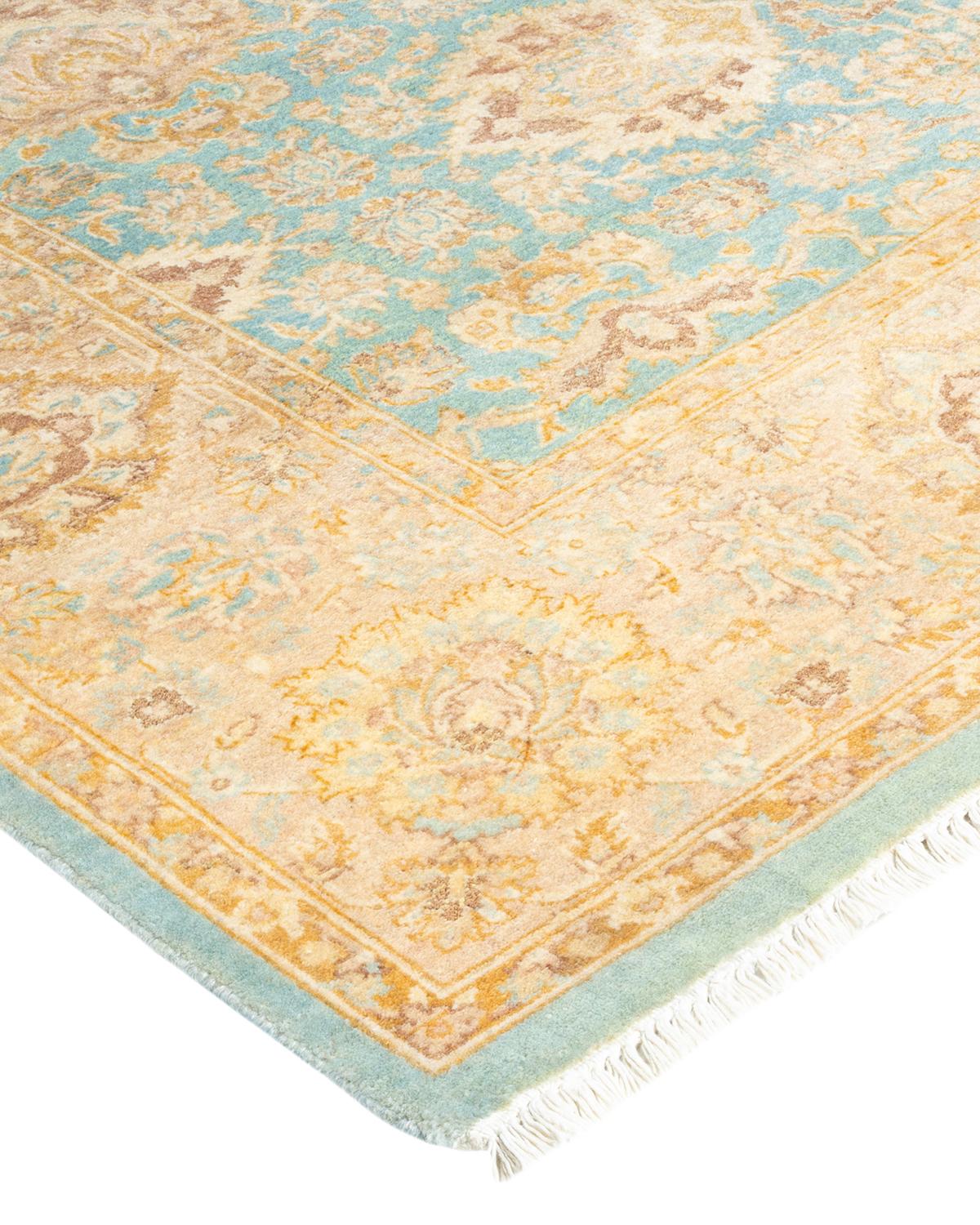 With understated palettes and allover designs, the rugs in the Mogul Collection will bring timeless sophistication to any room. Influenced by a spectrum of Turkish, Indian, and Persian designs, the artisans who handweave these wool rugs imbue