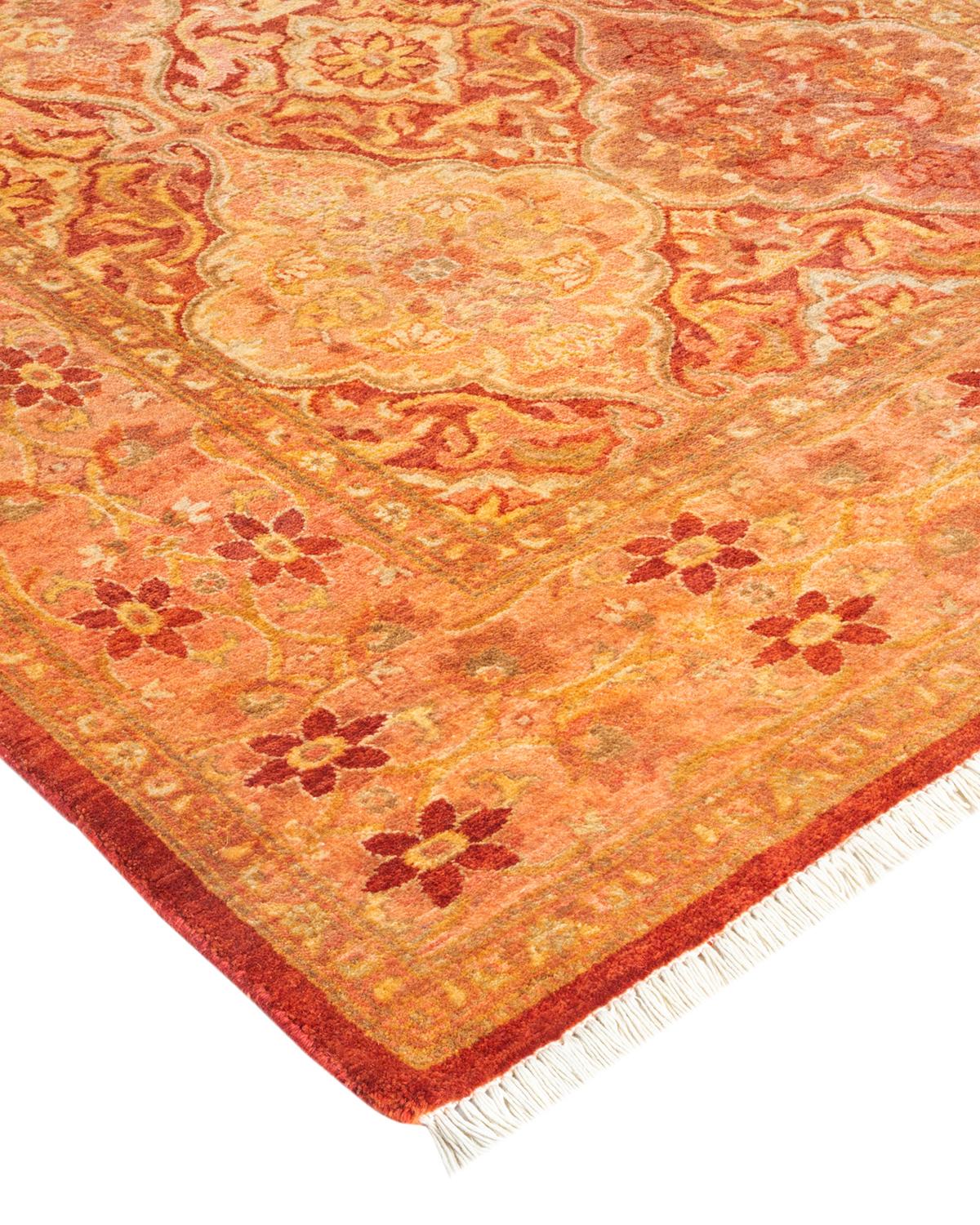 With understated palettes and allover designs, the rugs in the Mogul Collection will bring timeless sophistication to any room. Influenced by a spectrum of Turkish, Indian, and Persian designs, the artisans who handweave these wool rugs imbue