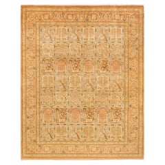 One-Of-A-Kind Hand Knotted Traditional Oriental Mogul Pink Area Rug