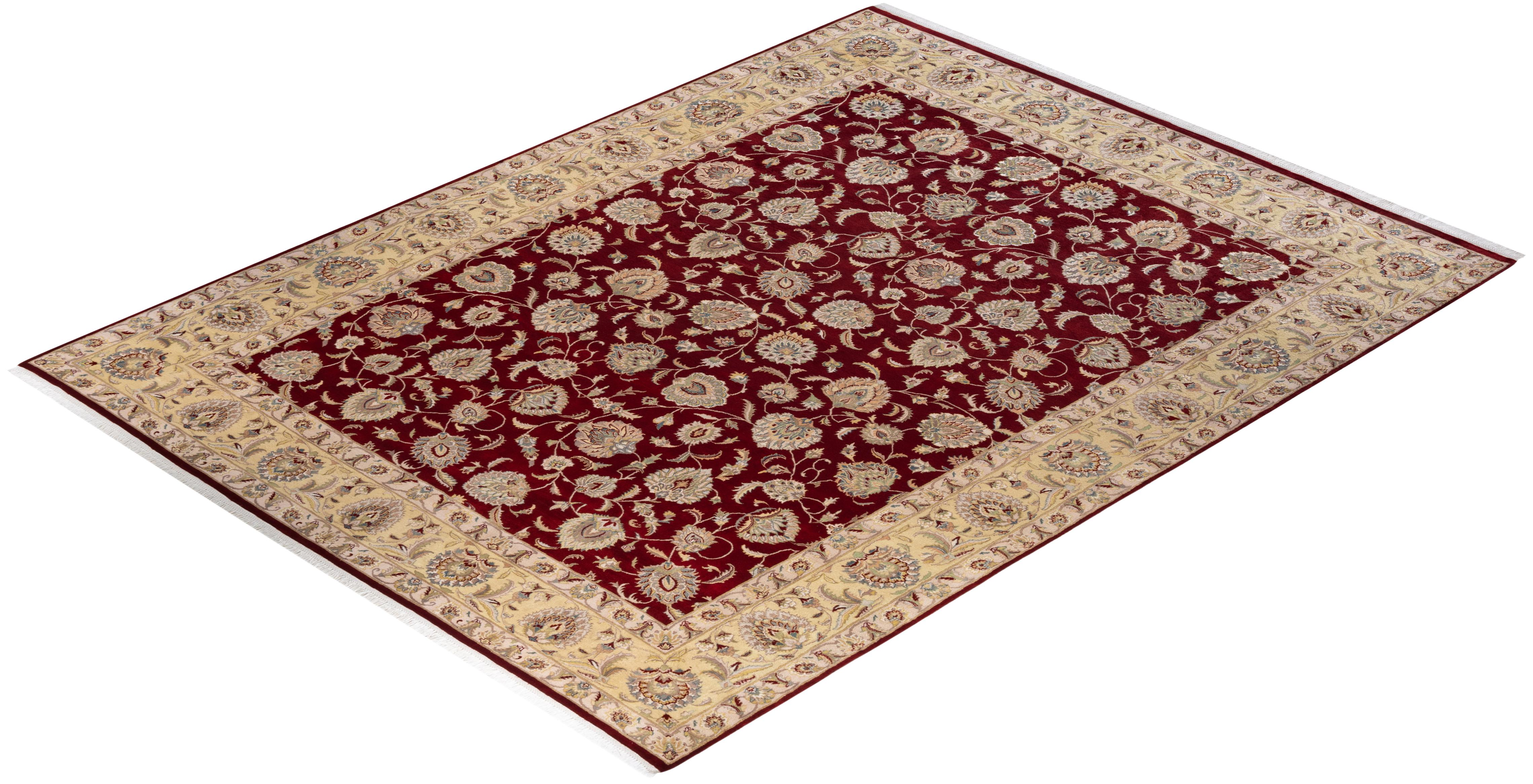 Tapis Mogul Re traditionnel oriental unique noué à la main, unique en son genre en vente 2