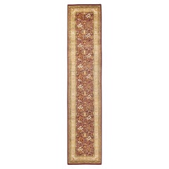 Unique en son genre, nou  la main, le tapis traditionnel Oriental Mogul Red Runner Area Rug