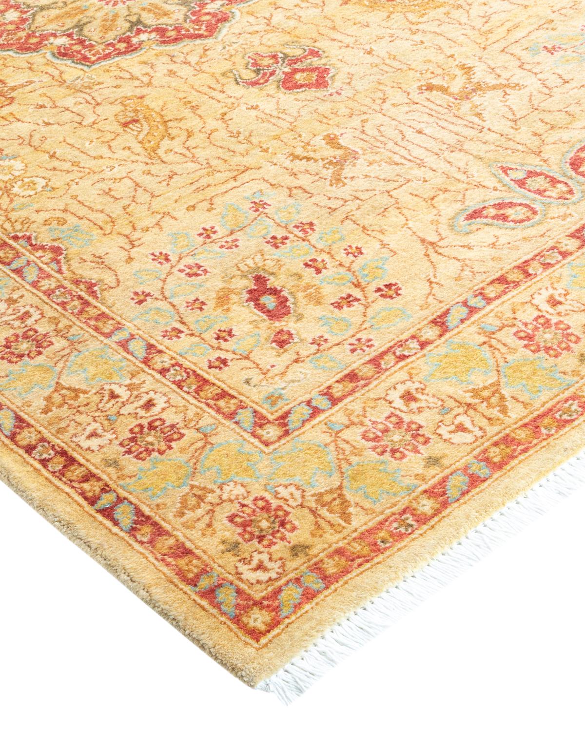 With understated palettes and allover designs, the rugs in the Mogul Collection will bring timeless sophistication to any room. Influenced by a spectrum of Turkish, Indian, and Persian designs, the artisans who handweave these wool rugs imbue