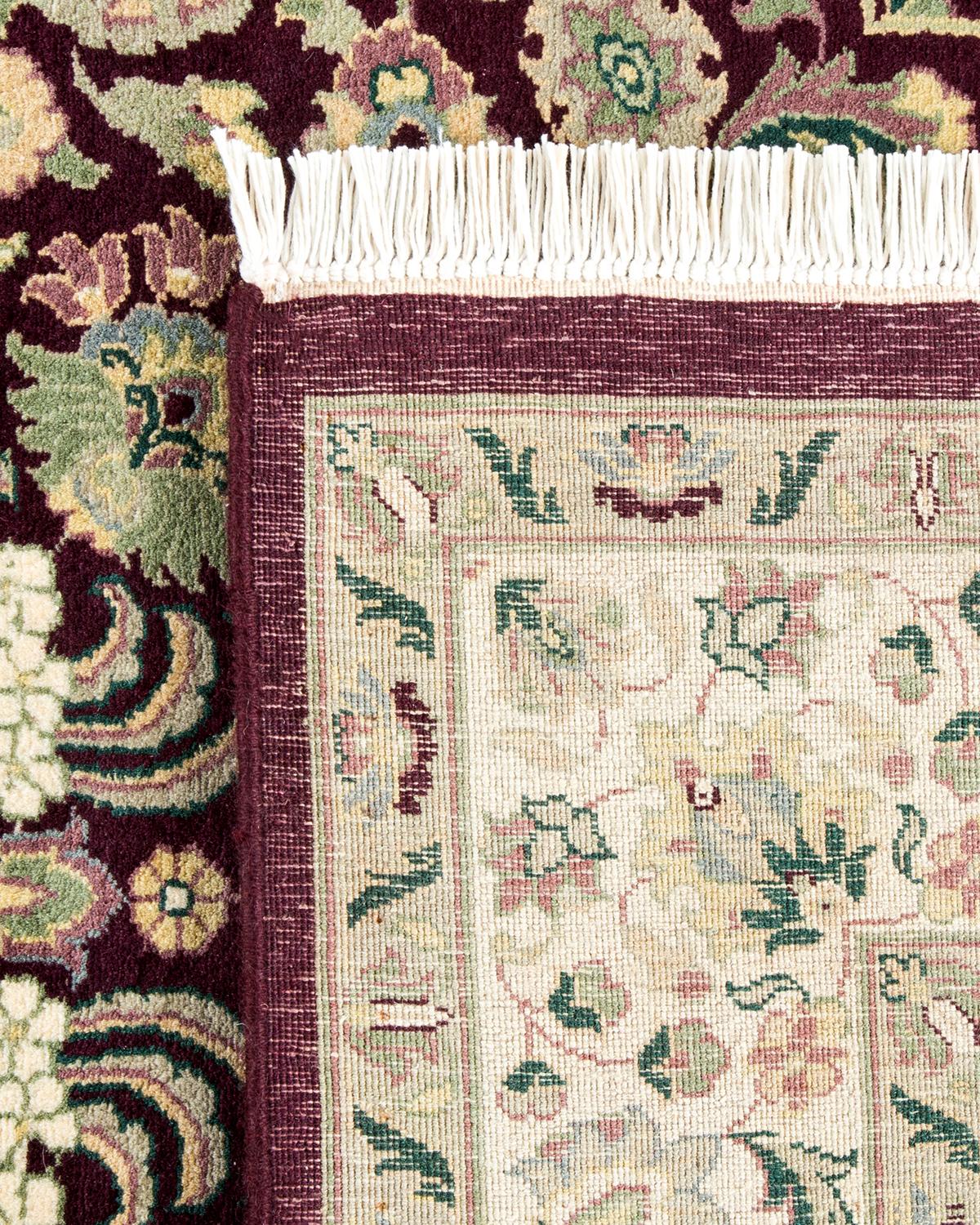 XXIe siècle et contemporain Tapis traditionnel oriental rouge, noué à la main, unique en son genre en vente