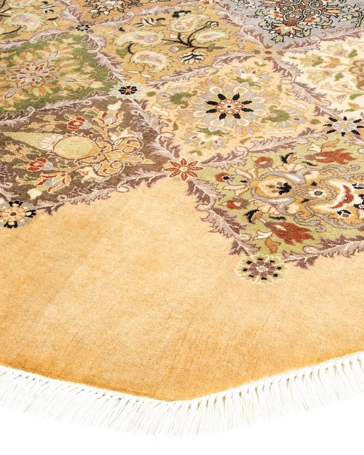 With understated palettes and allover designs, the rugs in the Mogul Collection will bring timeless sophistication to any room. Influenced by a spectrum of Turkish, Indian, and Persian designs, the artisans who handweave these wool rugs imbue