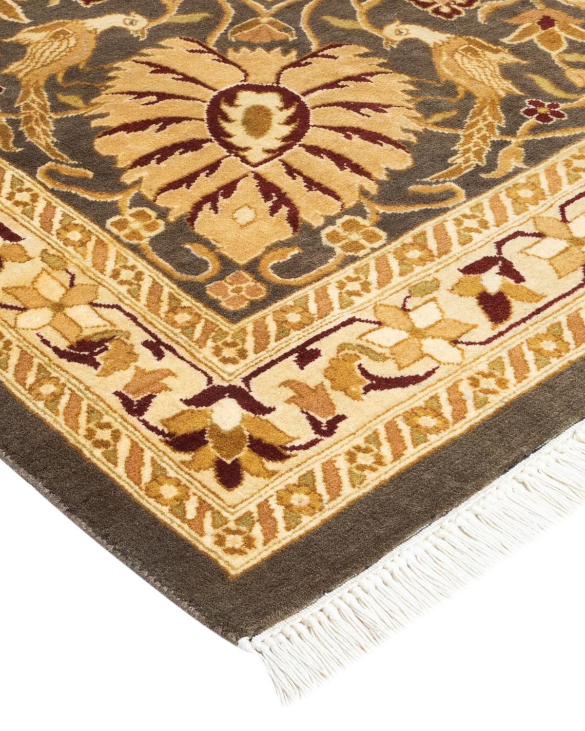 With understated palettes and allover designs, the rugs in the Mogul Collection will bring timeless sophistication to any room. Influenced by a spectrum of Turkish, Indian, and Persian designs, the artisans who handweave these wool rugs imbue