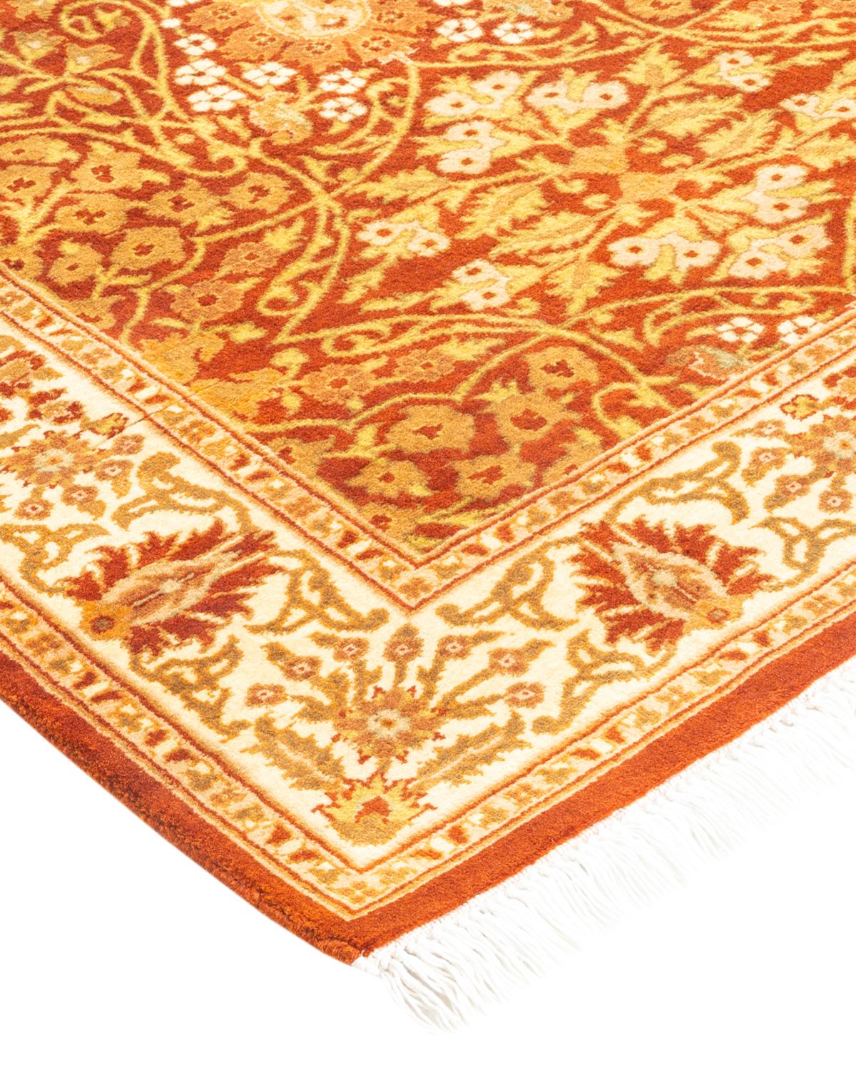 With understated palettes and allover designs, the rugs in the Mogul Collection will bring timeless sophistication to any room. Influenced by a spectrum of Turkish, Indian, and Persian designs, the artisans who handweave these wool rugs imbue