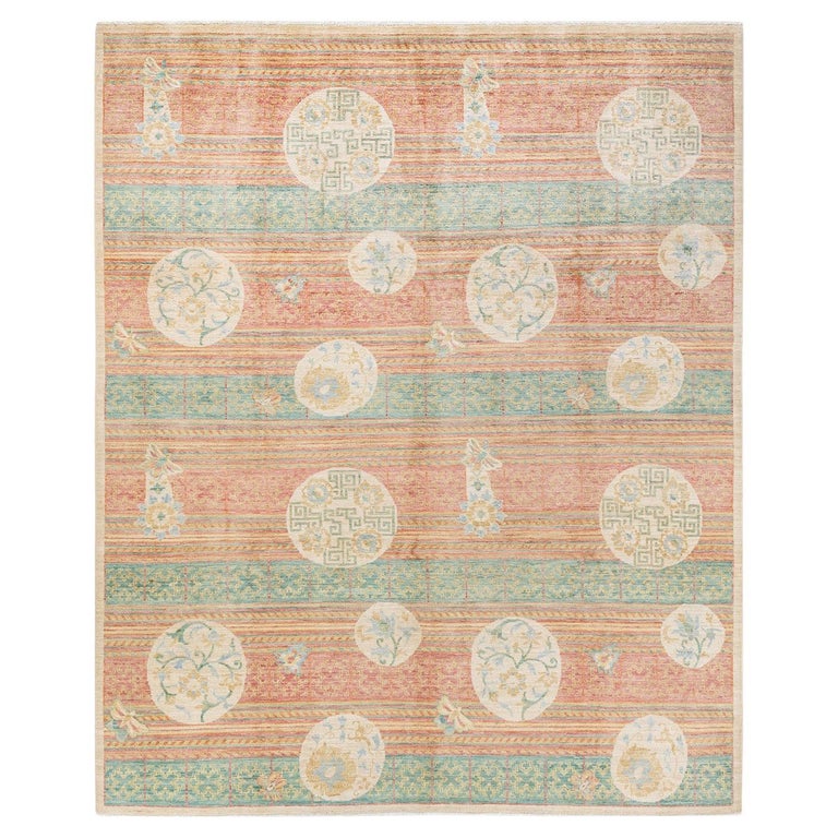 Craft Area Rug One-of-a-kind Hand Knotted Wool Arts and Crafts Ivory Area Rug For Sale ...