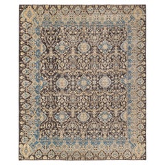 One-of-a-kind Hand Knotted Wool Eclectic Gray Area Rug