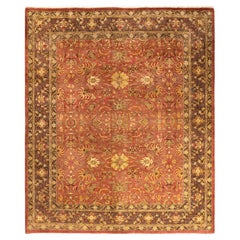 One-of-a-kind Hand Knotted Wool Eclectic Pink Area Rug