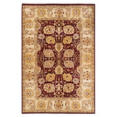 One-of-a-kind Hand Knotted Wool Eclectic Red Area Rug