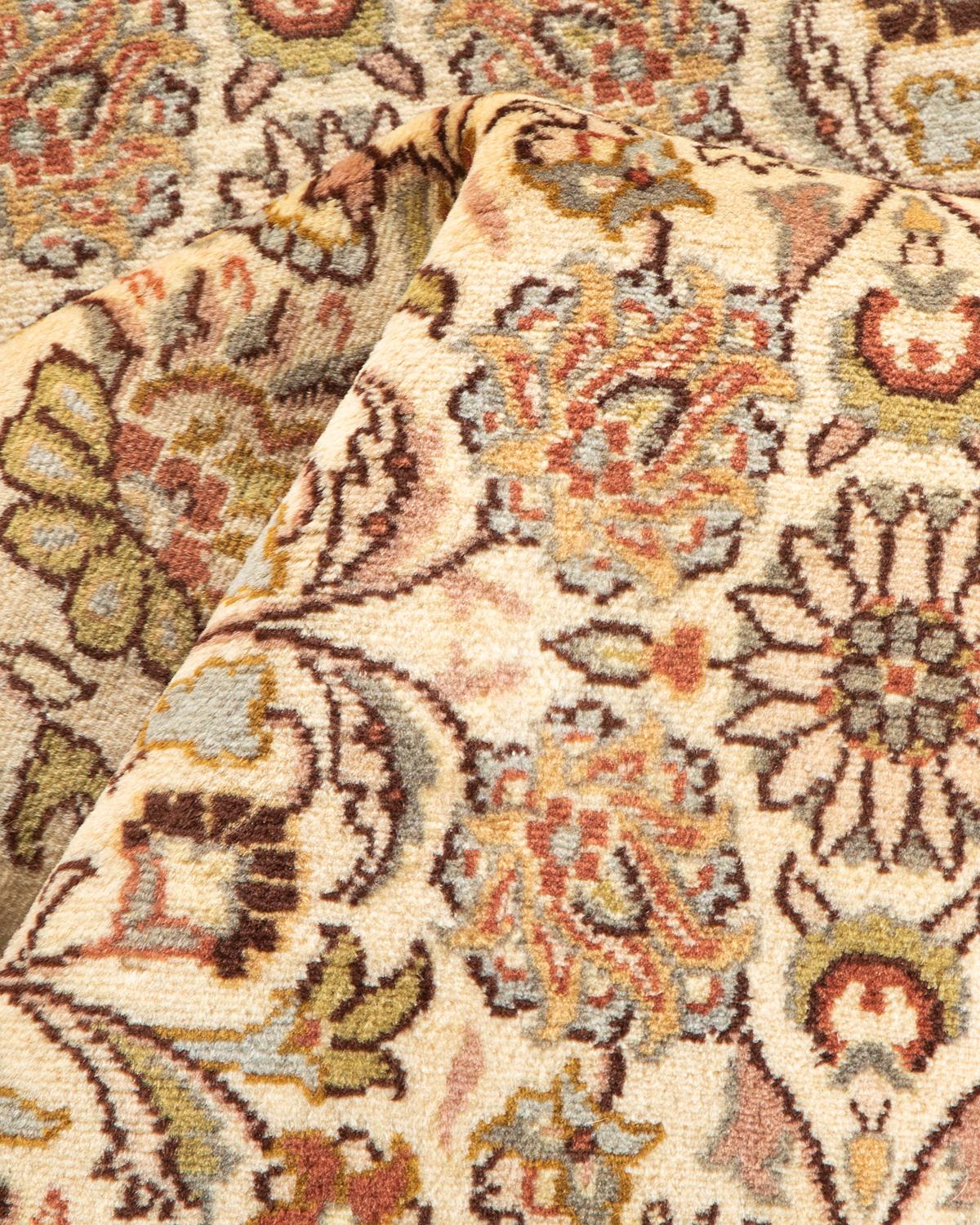 Tappeto Mogul Beige in lana annodata a mano unico nel suo genere in vendita 1
