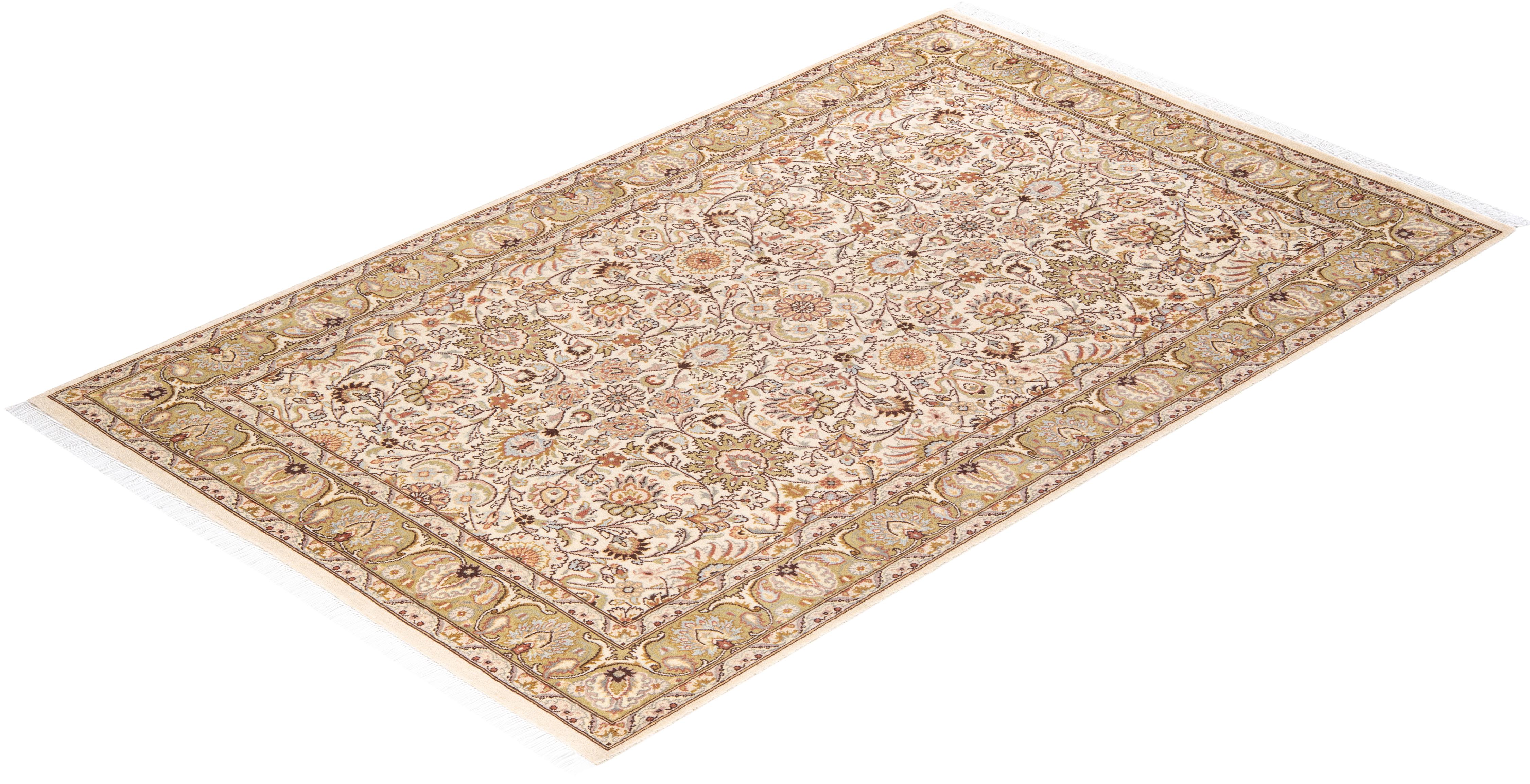 Tappeto Mogul Beige in lana annodata a mano unico nel suo genere in vendita 2