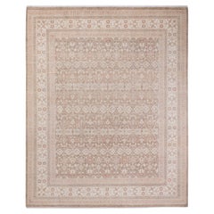 One-of-a-kind Hand Knotted Wool Mogul Beige Area Rug