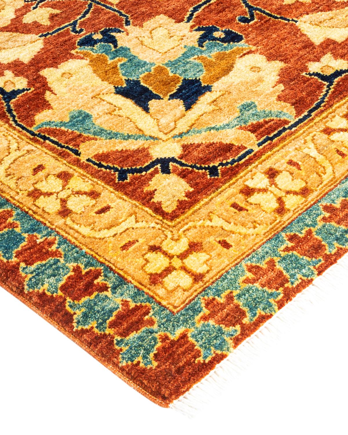 With understated palettes and allover designs, the rugs in the Mogul Collection will bring timeless sophistication to any room. Influenced by a spectrum of Turkish, Indian, and Persian designs, the artisans who handweave these wool rugs imbue