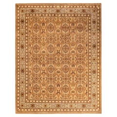 One-of-a-kind Hand Knotted Wool Mogul Brown Area Rug