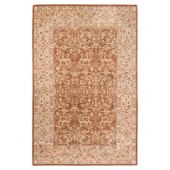 One-of-a-kind Hand Knotted Wool Mogul Brown Area Rug