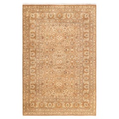 One-of-a-kind Hand Knotted Wool Mogul Brown Area Rug