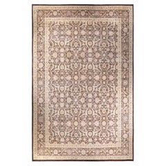 One-of-a-kind Hand Knotted Wool Mogul Brown Area Rug