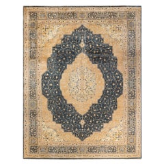 One-of-a-kind Hand Knotted Wool Mogul Gray Area Rug