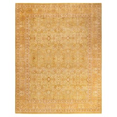 One-of-a-kind Hand Knotted Wool Mogul Green Area Rug