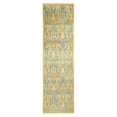 One-of-a-kind Hand Knotted Wool Mogul Green Area Rug