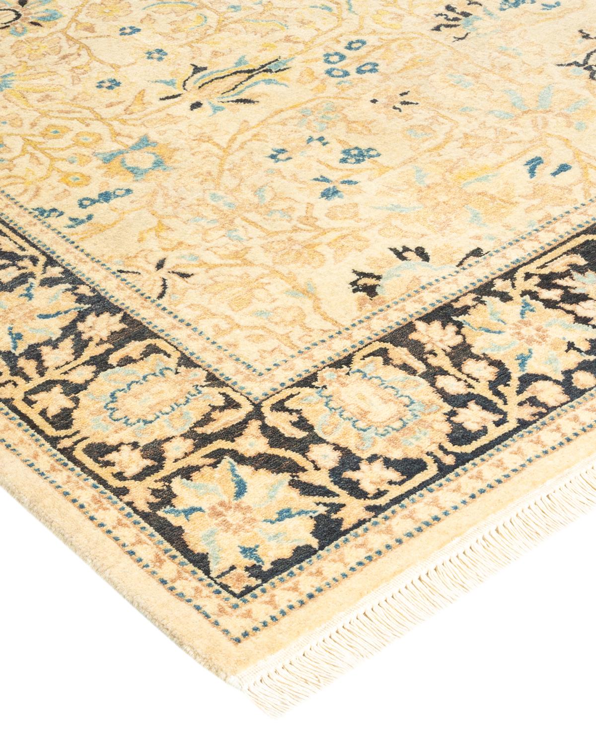 With understated palettes and allover designs, the rugs in the Mogul Collection will bring timeless sophistication to any room. Influenced by a spectrum of Turkish, Indian, and Persian designs, the artisans who handweave these wool rugs imbue