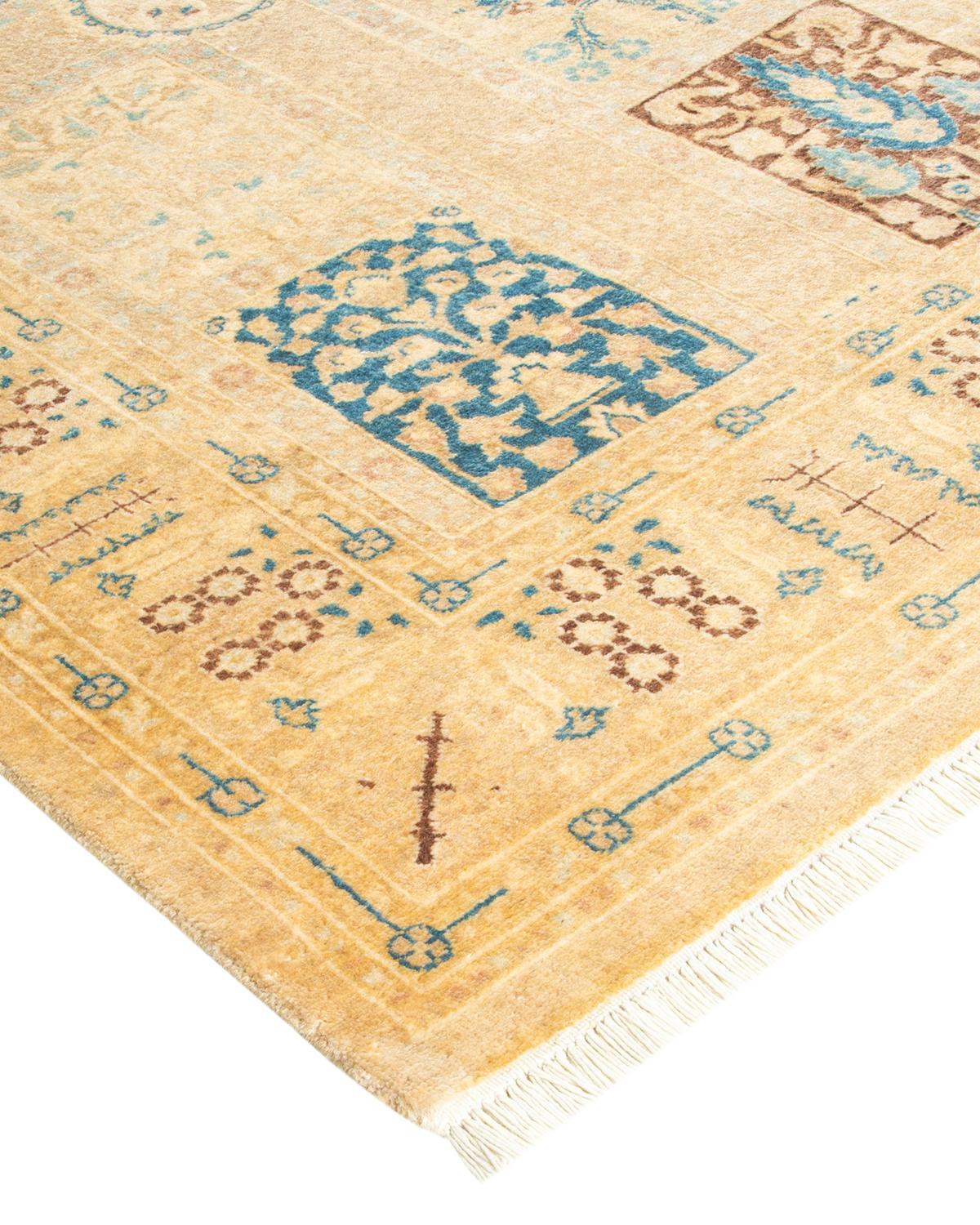 With understated palettes and allover designs, the rugs in the Mogul Collection will bring timeless sophistication to any room. Influenced by a spectrum of Turkish, Indian, and Persian designs, the artisans who handweave these wool rugs imbue